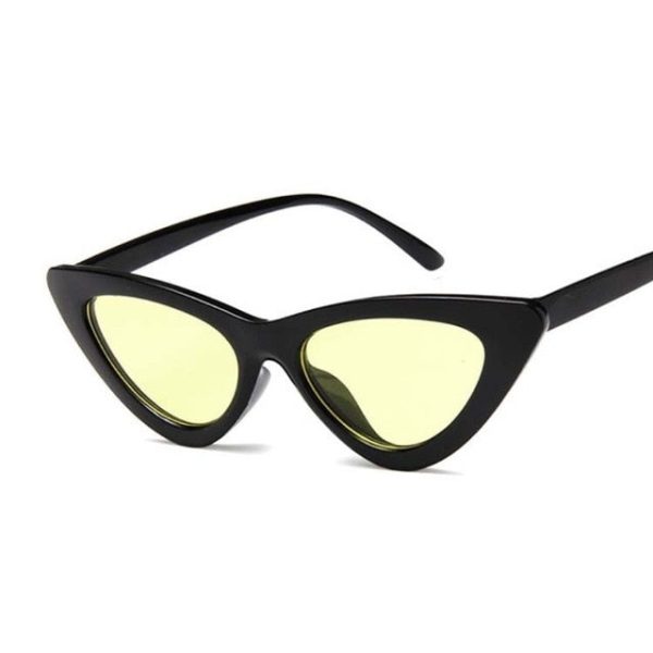 New Retro Fashion Sunglasses Women Brand Designer Vintage Cat Eye Black White Sun Glasses Female Lady UV400 Oculos - 图片 23