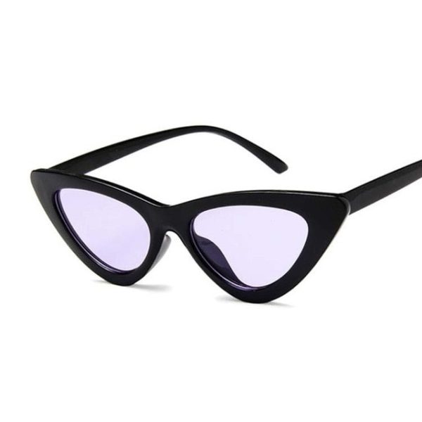 New Retro Fashion Sunglasses Women Brand Designer Vintage Cat Eye Black White Sun Glasses Female Lady UV400 Oculos - 图片 8