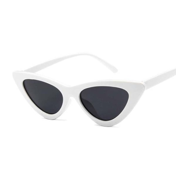 New Retro Fashion Sunglasses Women Brand Designer Vintage Cat Eye Black White Sun Glasses Female Lady UV400 Oculos - 图片 29
