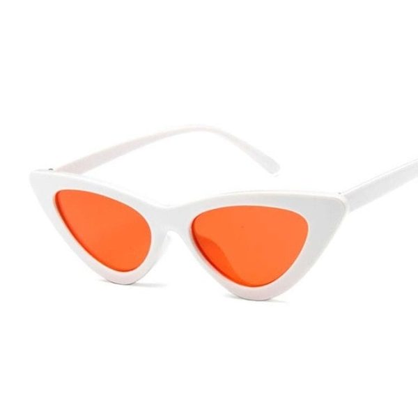 New Retro Fashion Sunglasses Women Brand Designer Vintage Cat Eye Black White Sun Glasses Female Lady UV400 Oculos - 图片 5