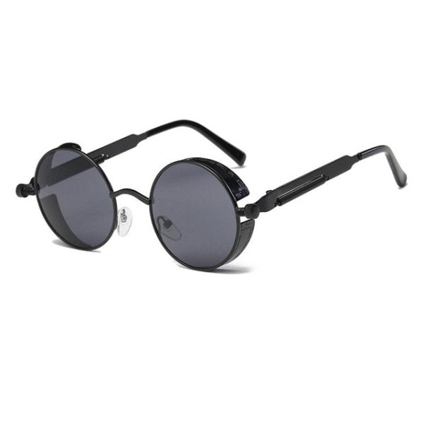 Metal Round Steampunk Sunglasses Men Women Fashion Glasses Brand Designer Retro Frame Vintage Sunglasses High Quality UV400 - 图片 13
