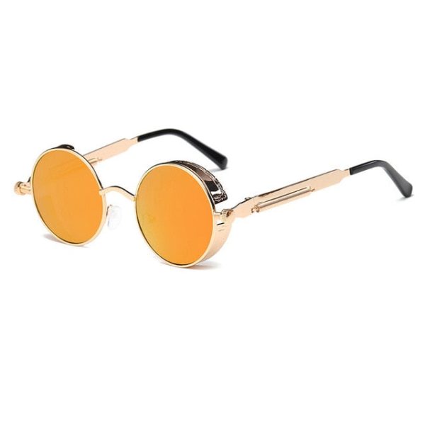 Metal Round Steampunk Sunglasses Men Women Fashion Glasses Brand Designer Retro Frame Vintage Sunglasses High Quality UV400 - 图片 27