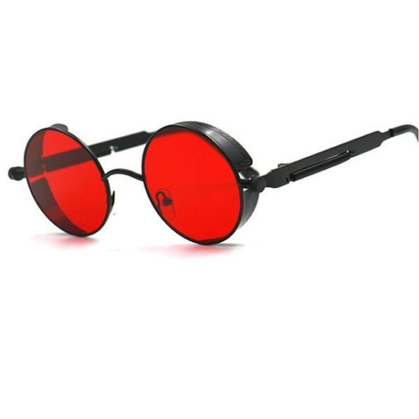 Metal Round Steampunk Sunglasses Men Women Fashion Glasses Brand Designer Retro Frame Vintage Sunglasses High Quality UV400 - 图片 11