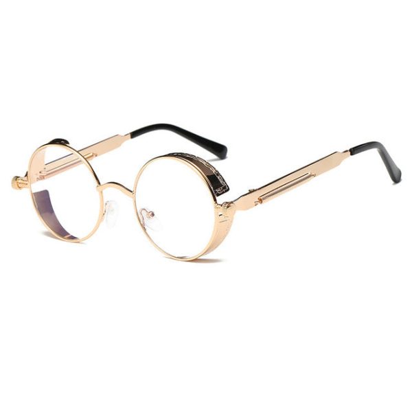 Metal Round Steampunk Sunglasses Men Women Fashion Glasses Brand Designer Retro Frame Vintage Sunglasses High Quality UV400 - 图片 21
