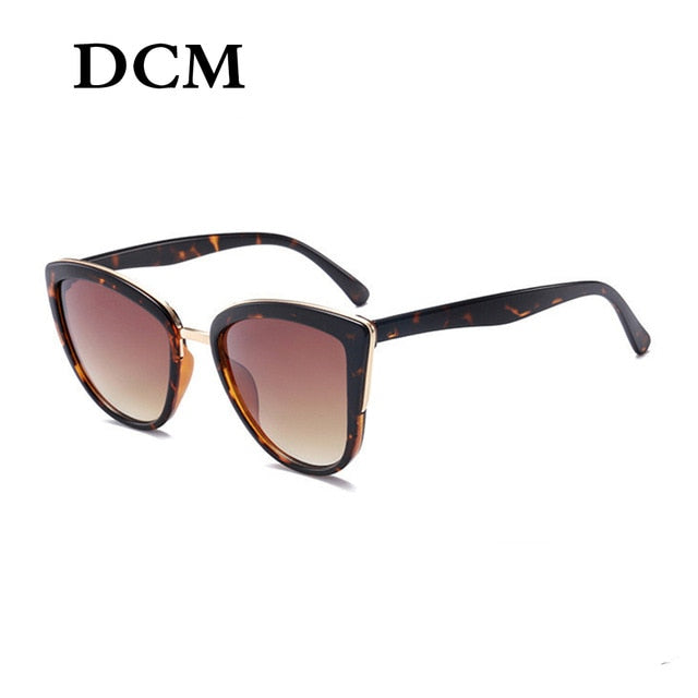 DCM Cateye Sunglasses Women Vintage Gradient Glasses Retro Cat eye Sun glasses Female Eyewear UV400 - 图片 4