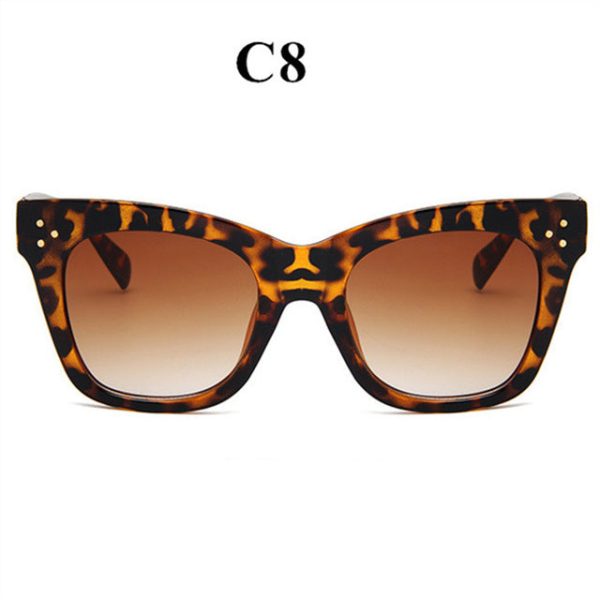 Oulylan Classic Cat Eye Sunglasses Women Vintage Oversized Gradient Sun Glasses Shades Female Luxury Designer UV400 Sunglass - 图片 13