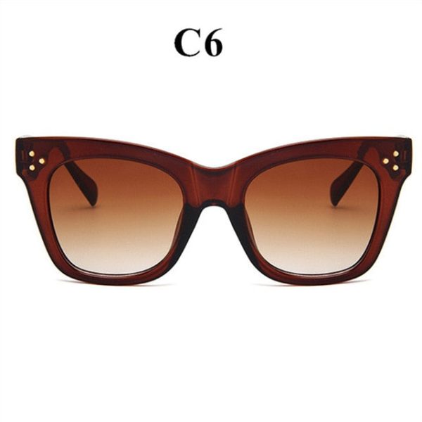 Oulylan Classic Cat Eye Sunglasses Women Vintage Oversized Gradient Sun Glasses Shades Female Luxury Designer UV400 Sunglass - 图片 10