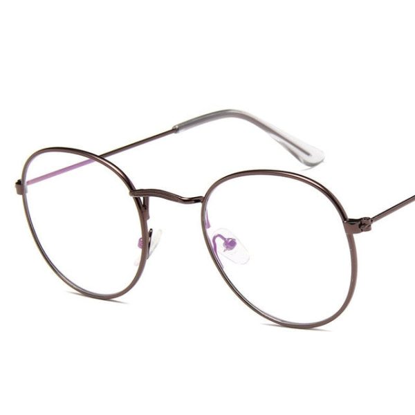 LeonLion Mirror Metal Sunglasses Women Vintage Brand Designer Flat Round Glasses UV400 Street Beat Oculos De Sol Gafas - 图片 33