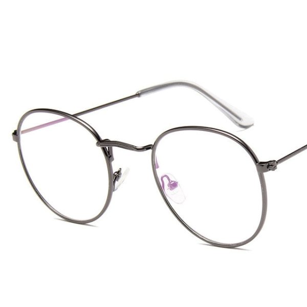 LeonLion Mirror Metal Sunglasses Women Vintage Brand Designer Flat Round Glasses UV400 Street Beat Oculos De Sol Gafas - 图片 5