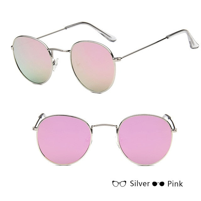 LeonLion Classic Small Frame Round Sunglasses Women/Men Brand Designer Alloy Mirror Sun Glasses Vintage Modis Oculos - 图片 55