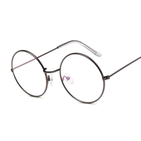 Retro Round Pink Sunglasses Women Brand Designer Sun Glasses For Women Alloy Mirror Female Oculos De Sol Black - 图片 24