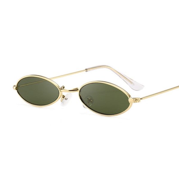 Retro Small Oval Sunglasses Women Female Vintage Hip Hop Balck Glasses Retro Sunglass lady Luxury Brand Eyewear - 图片 11