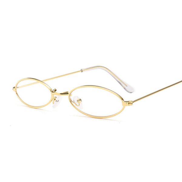 Retro Small Oval Sunglasses Women Female Vintage Hip Hop Balck Glasses Retro Sunglass lady Luxury Brand Eyewear - 图片 3