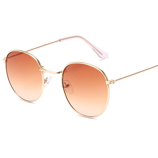 LeonLion Classic Small Frame Round Sunglasses Women/Men Brand Designer Alloy Mirror Sun Glasses Vintage Modis Oculos - 图片 59