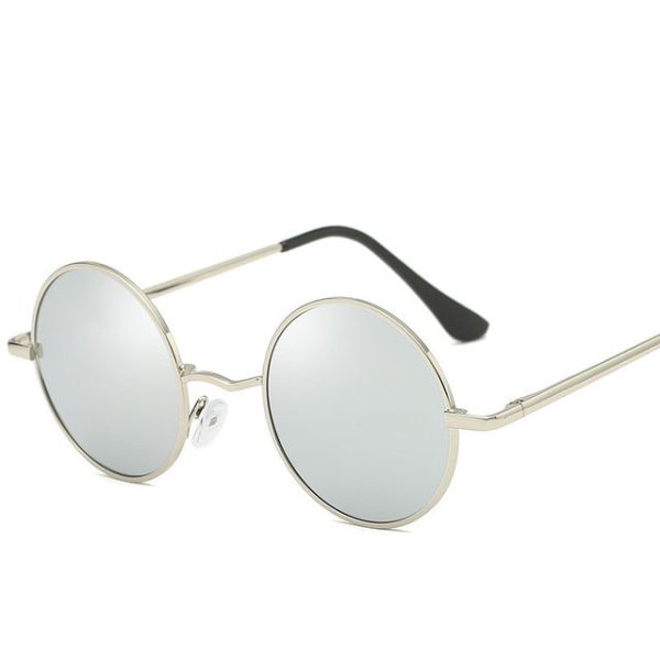 Retro Classic Vintage Round Polarized Sunglasses Men Brand Designer Sun Glasses Women Metal Frame Black lens Eyewear Driving - 图片 18