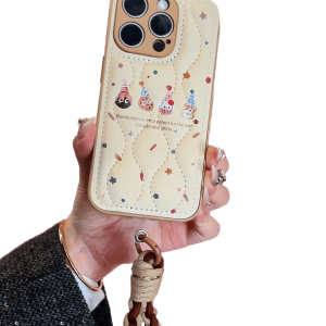 Feather-light Cozy: Chic Cookie-Inspired iPhone Case for Trendsetters