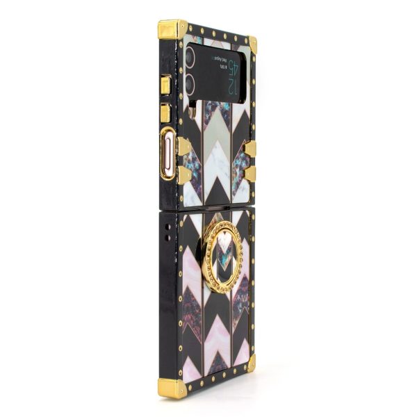 Samsung Galaxy Z Flip6/5/4/3 5G Square Case "Chlorite Ring" - 图片 2