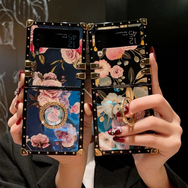 Samsung Galaxy Z Flip6/5/4/3 5G Square Case "Iris Ring" - 图片 3
