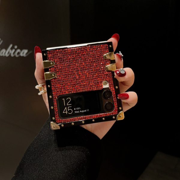Samsung Galaxy Z Flip6/5/4/3 5G Square Case "Ruby" - 图片 6