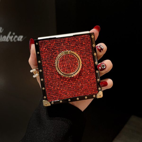Samsung Galaxy Z Flip6/5/4/3 5G Square Case "Ruby Ring" - 图片 9
