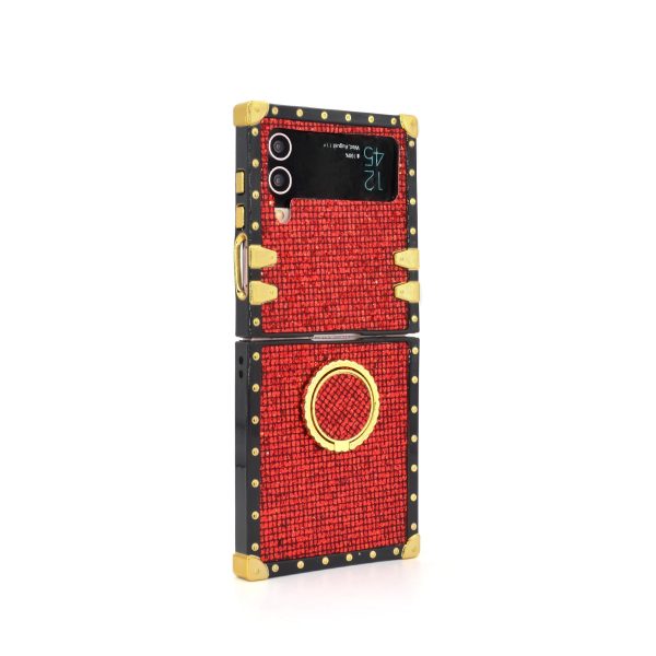 Samsung Galaxy Z Flip6/5/4/3 5G Square Case "Ruby Ring" - 图片 2