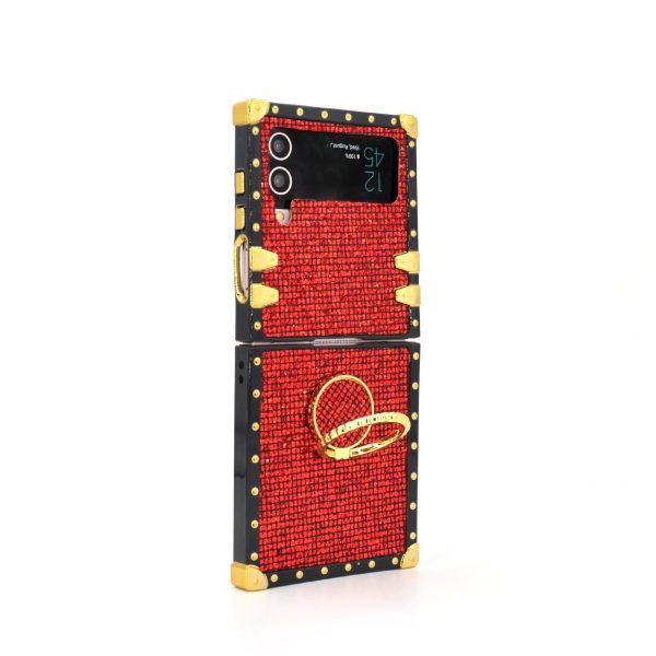 Samsung Galaxy Z Flip6/5/4/3 5G Square Case "Ruby Ring" - 图片 3