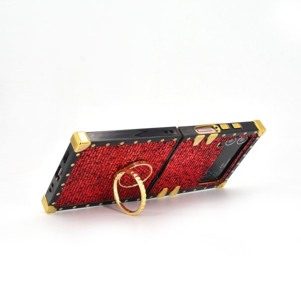 Samsung Galaxy Z Flip6/5/4/3 5G Square Case "Ruby Ring" - 图片 4