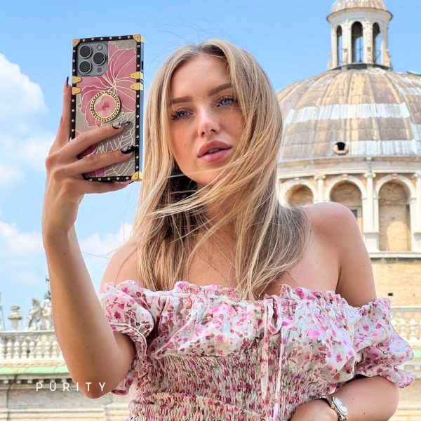 Samsung Case with Ring "Pink Hibiscus" - 图片 2