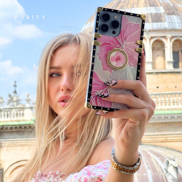 Samsung Case with Ring "Pink Hibiscus" - 图片 3