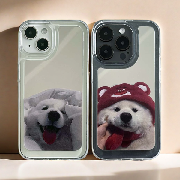 Mirror iPhone Case | Couple Dogs Samoyed (Buy 2 and get 50% off one) - 图片 2
