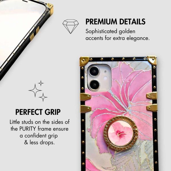 Samsung Case with Ring "Pink Hibiscus" - 图片 6