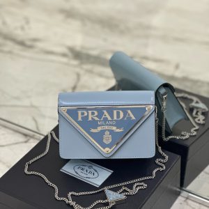 PD TRIANGLE LOGO BUFFED SHOULDER BAG