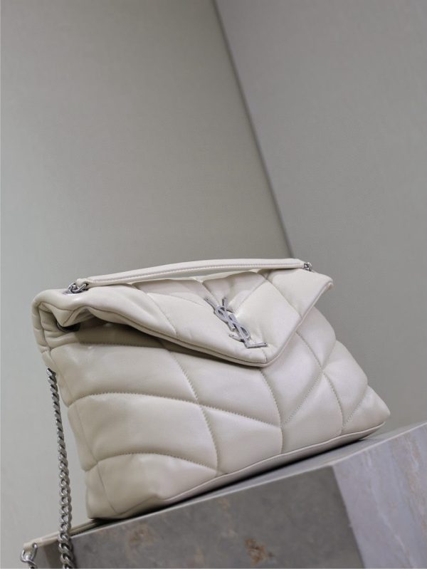 SL LOULOU MEDIUM PUFFER BAG - 图片 4
