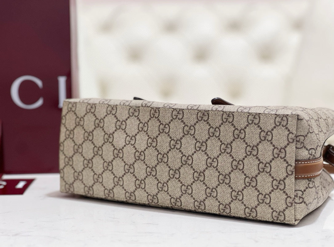 GG EMBLEM SMALL TOTE BAG - 图片 5