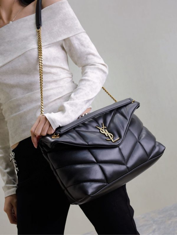 SL LOULOU MEDIUM PUFFER BAG - 图片 15