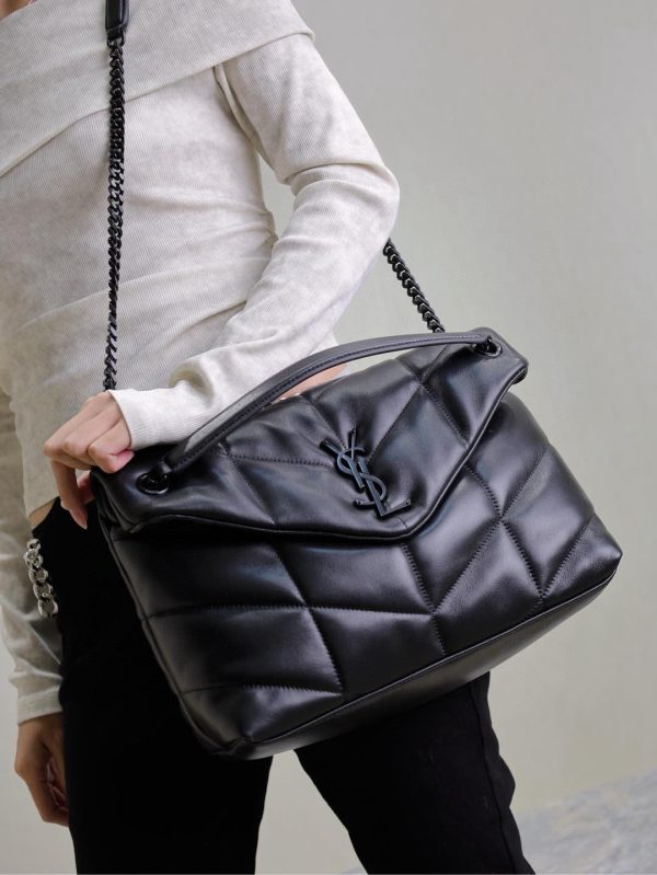 SL LOULOU MEDIUM PUFFER BAG - 图片 18