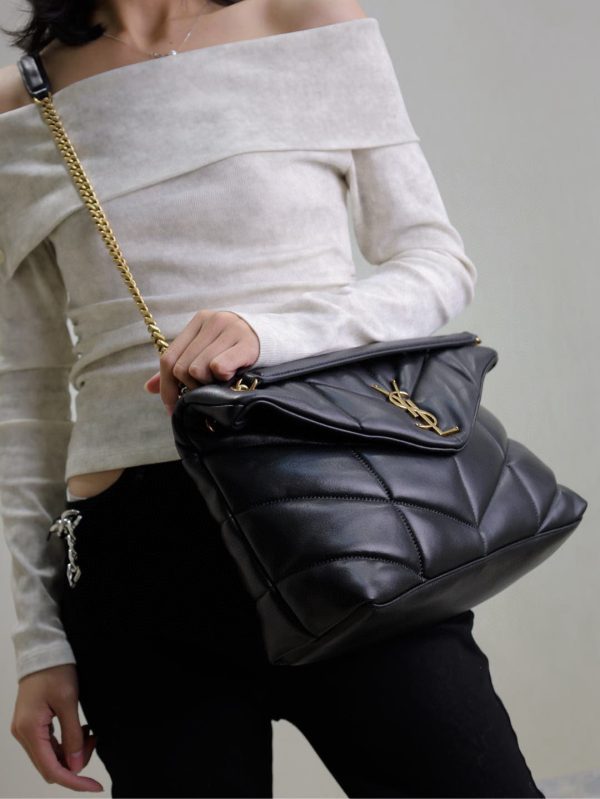 SL LOULOU MEDIUM PUFFER BAG - 图片 18