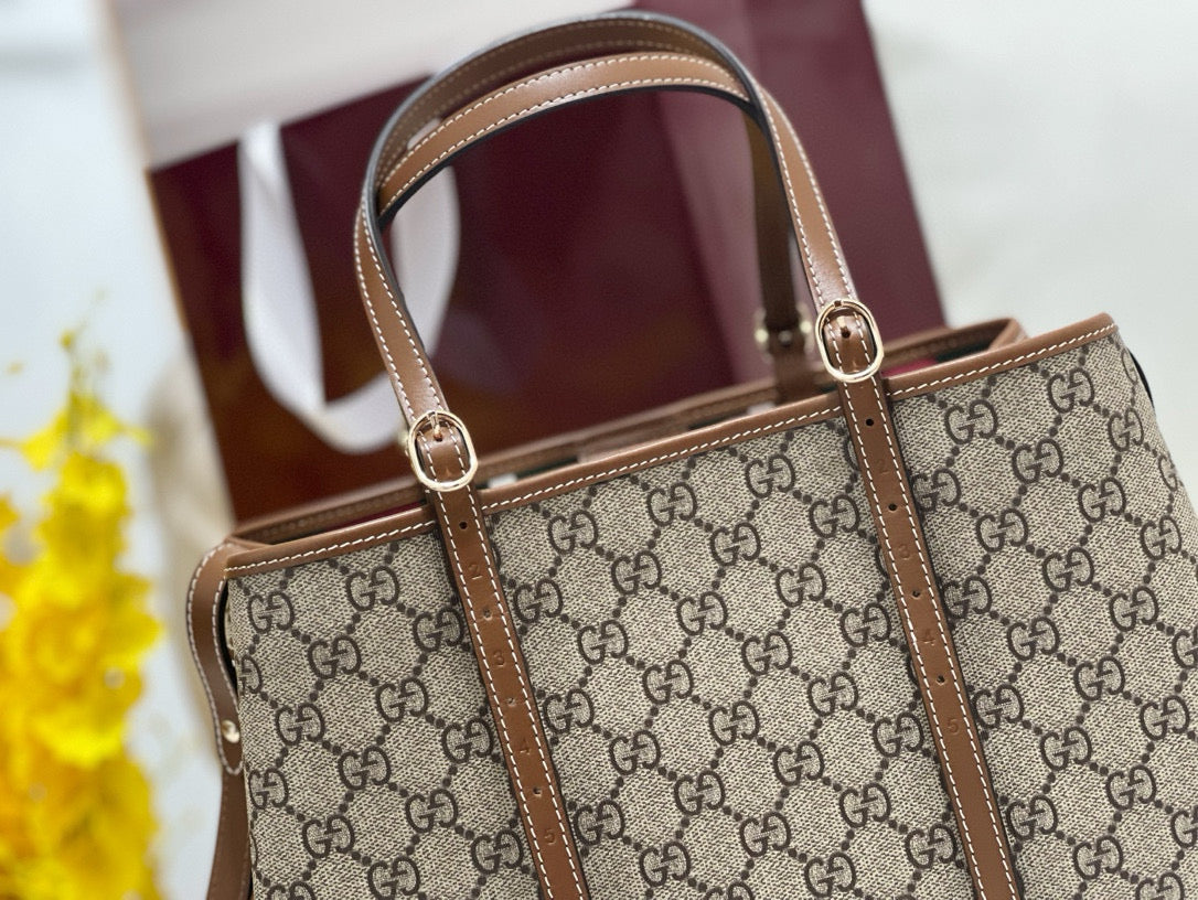 GG EMBLEM SMALL TOTE BAG - 图片 7