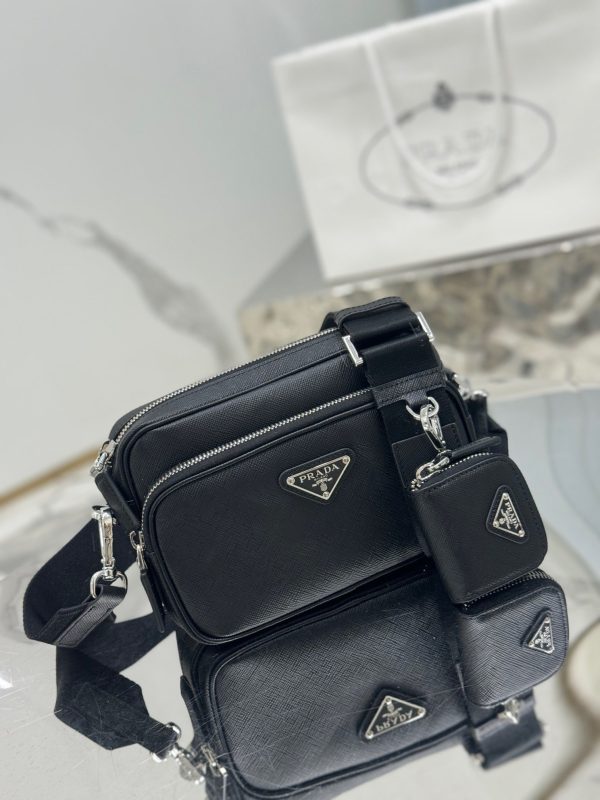 PD SAFFIANO LEATHER SHOULDER BAG - 图片 2