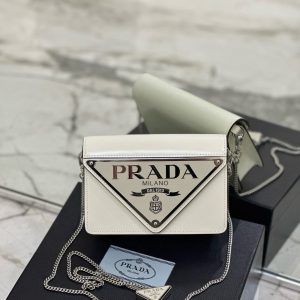 PD TRIANGLE LOGO BUFFED SHOULDER BAG