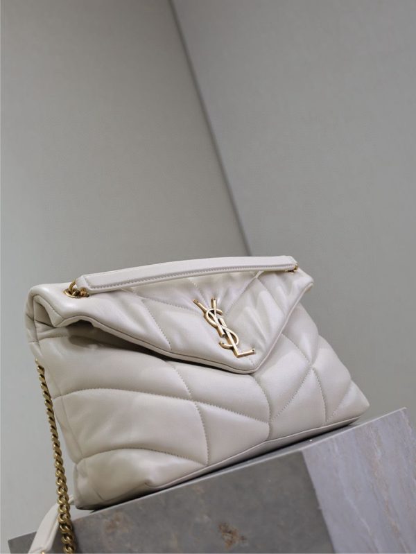 SL LOULOU MEDIUM PUFFER BAG - 图片 4