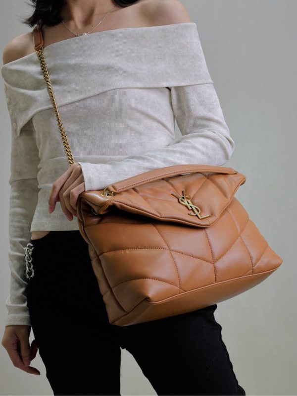 SL LOULOU MEDIUM PUFFER BAG - 图片 18