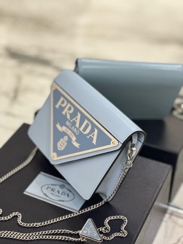 PD TRIANGLE LOGO BUFFED SHOULDER BAG - 图片 4