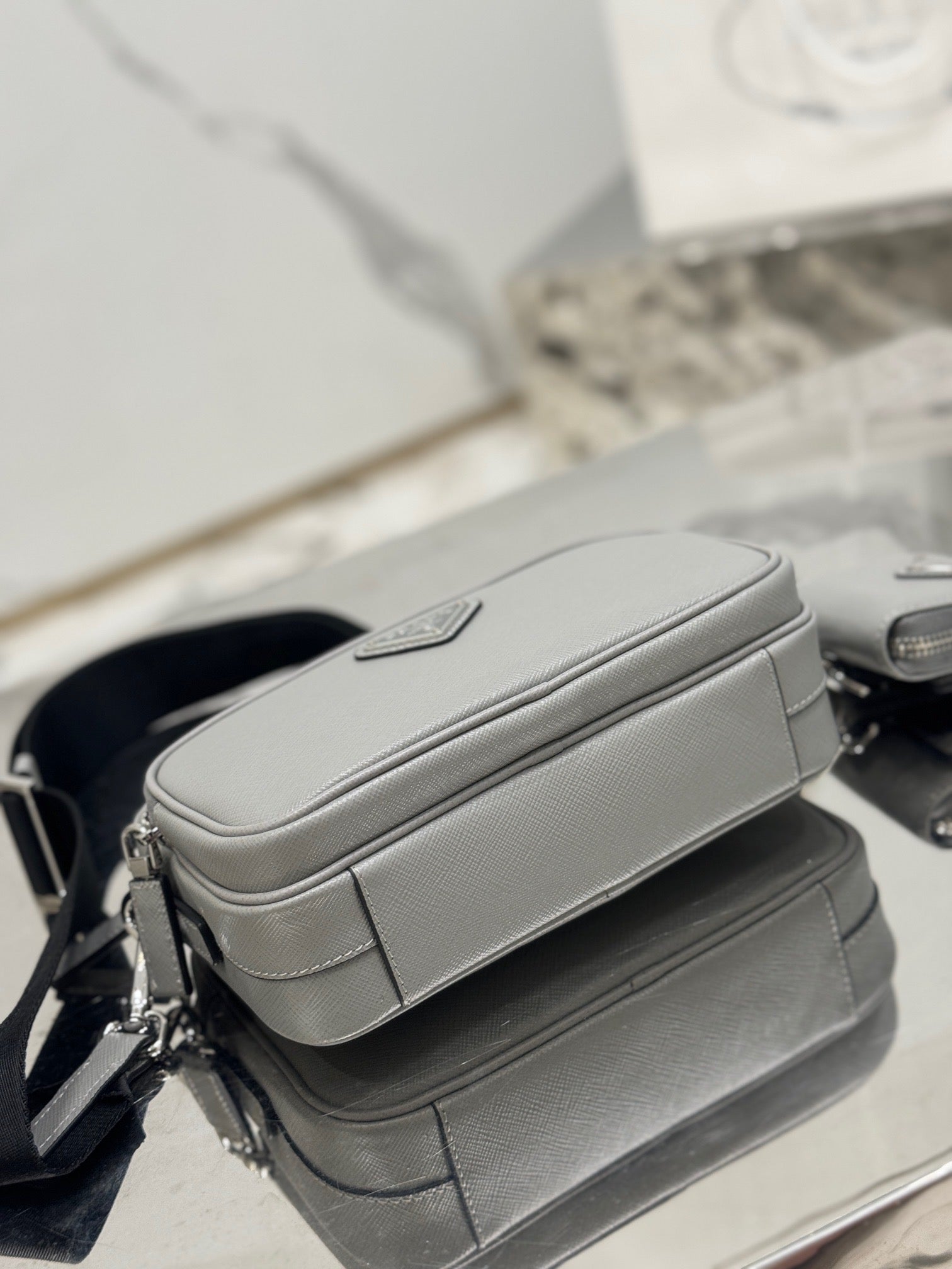 PD SAFFIANO LEATHER SHOULDER BAG - 图片 5