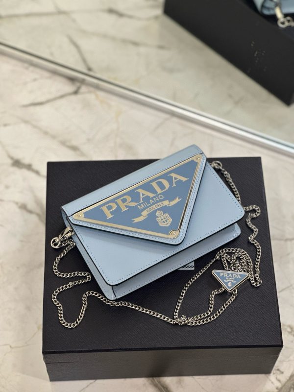 PD TRIANGLE LOGO BUFFED SHOULDER BAG - 图片 6