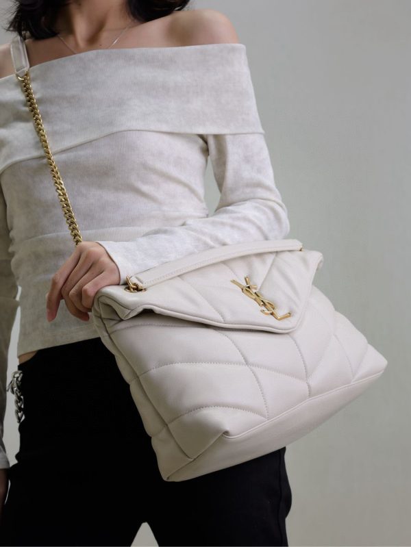 SL LOULOU MEDIUM PUFFER BAG - 图片 19