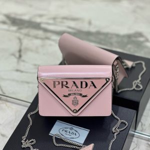 PD TRIANGLE LOGO BUFFED SHOULDER BAG