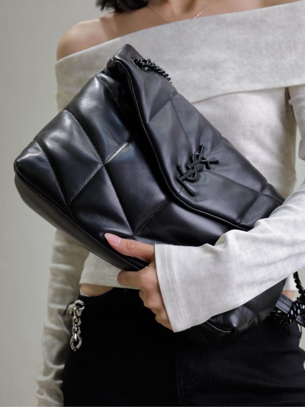 SL LOULOU MEDIUM PUFFER BAG - 图片 19