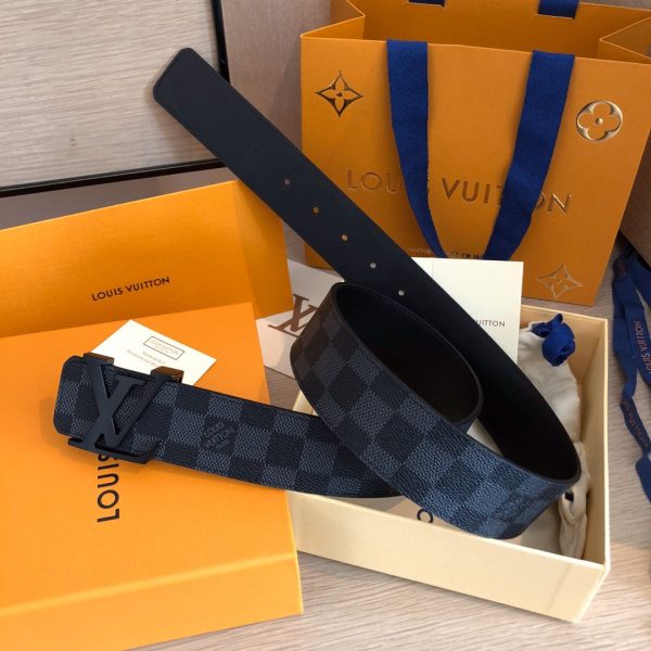 LOU INITIALS 40MM MATTE BLACK BELT - 图片 7