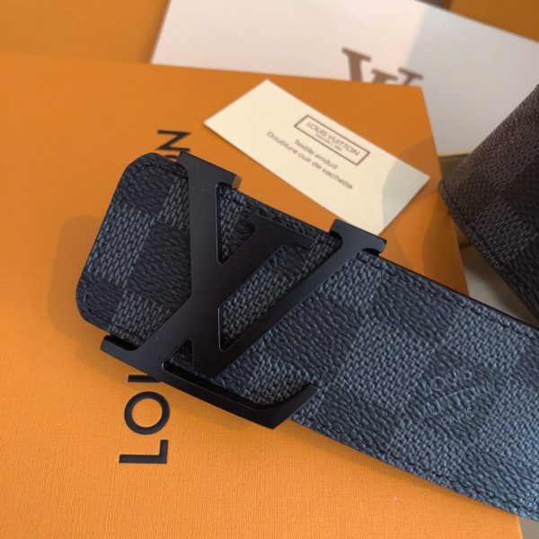 LOU INITIALS 40MM MATTE BLACK BELT - 图片 9